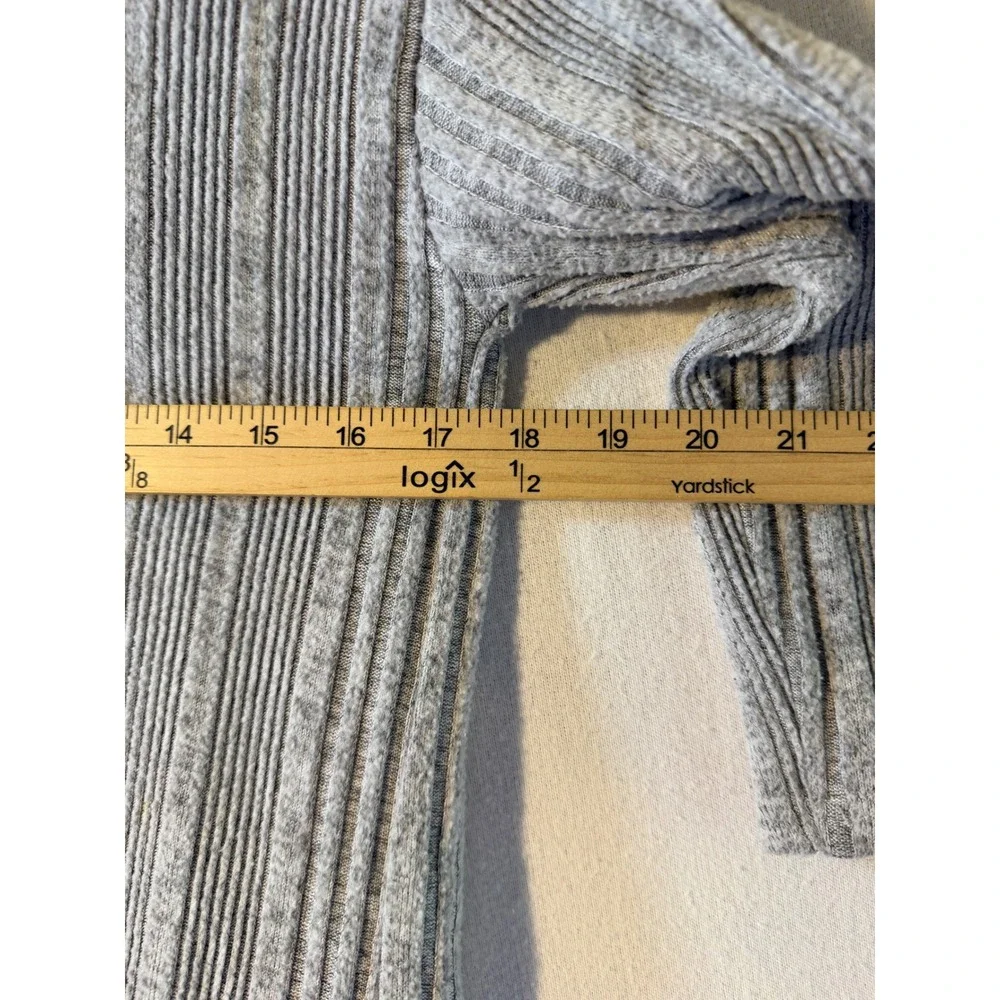 SHEIN Kids‎ Girls Grey Ribbed Open Front Cardigan Sweater Size 7Y JIT7906705